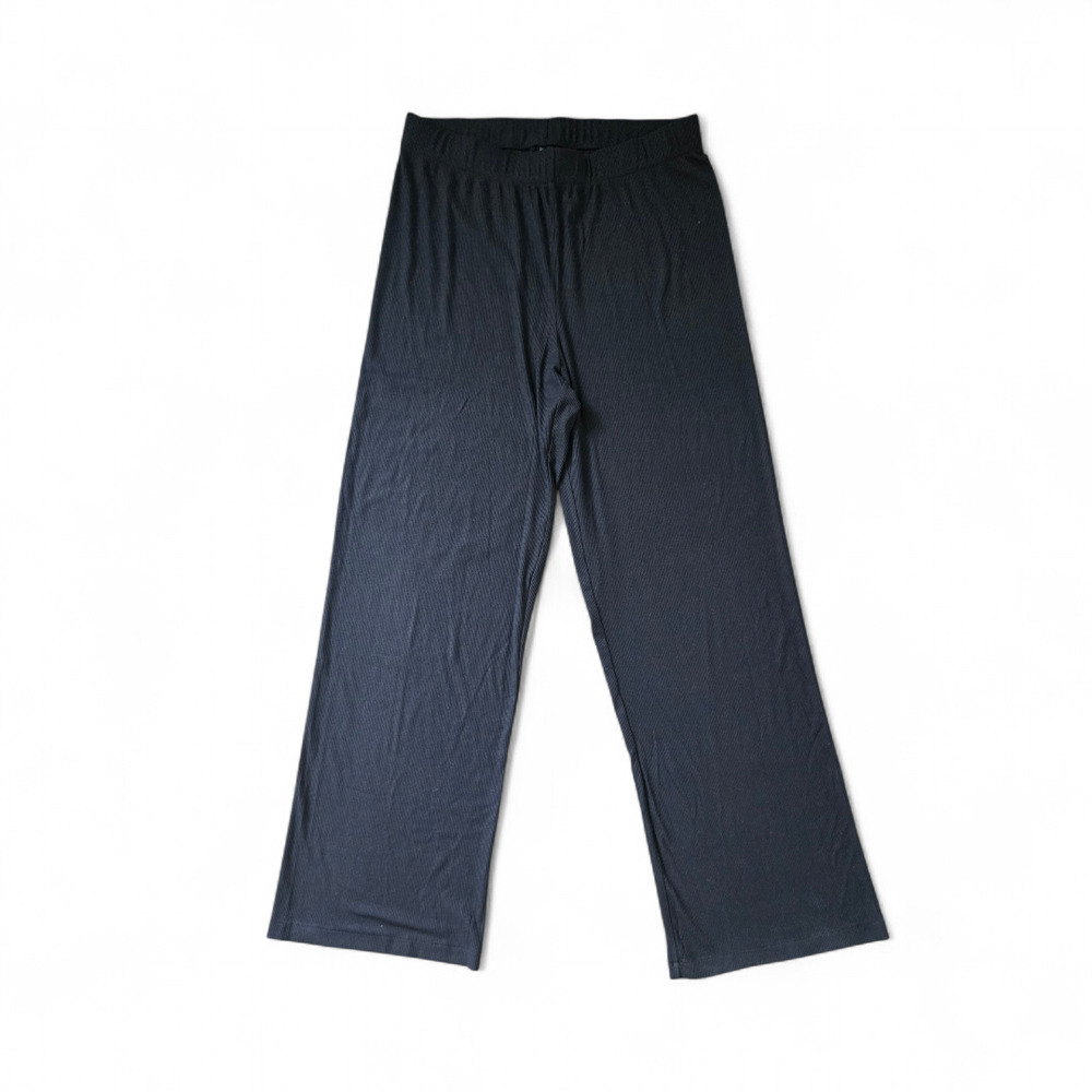 Skims Soft Lounge Rib Sleep Pants Size L Black NWT - Picture 5 of 12